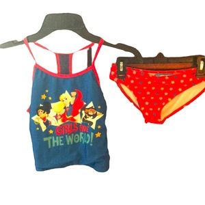 DC super hero girls swim suit